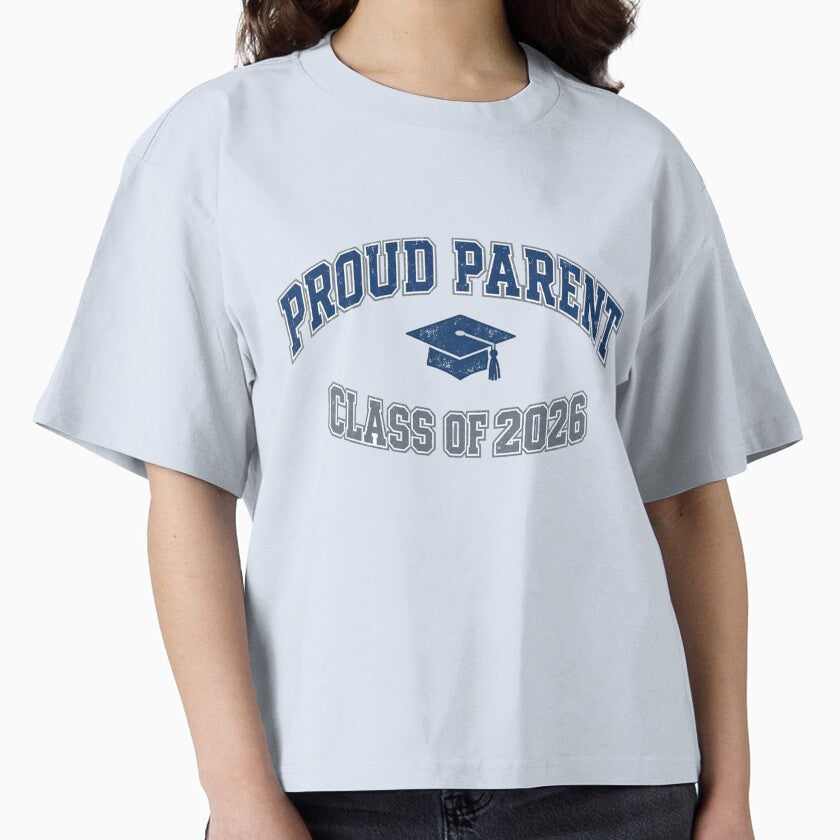 Proud Parent Class of 2026 T-Shirt - Graduation Varsity Design - Senior Parent Gift by Zion by Carvalho
