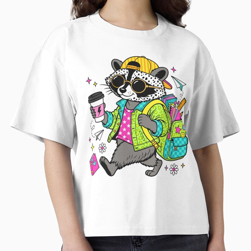 Cool Raccoon Back to School Kids Teacher by KroghDs