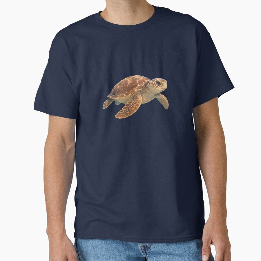 Majestic Loggerhead Turtle on an underwater swim by Patternrealm
