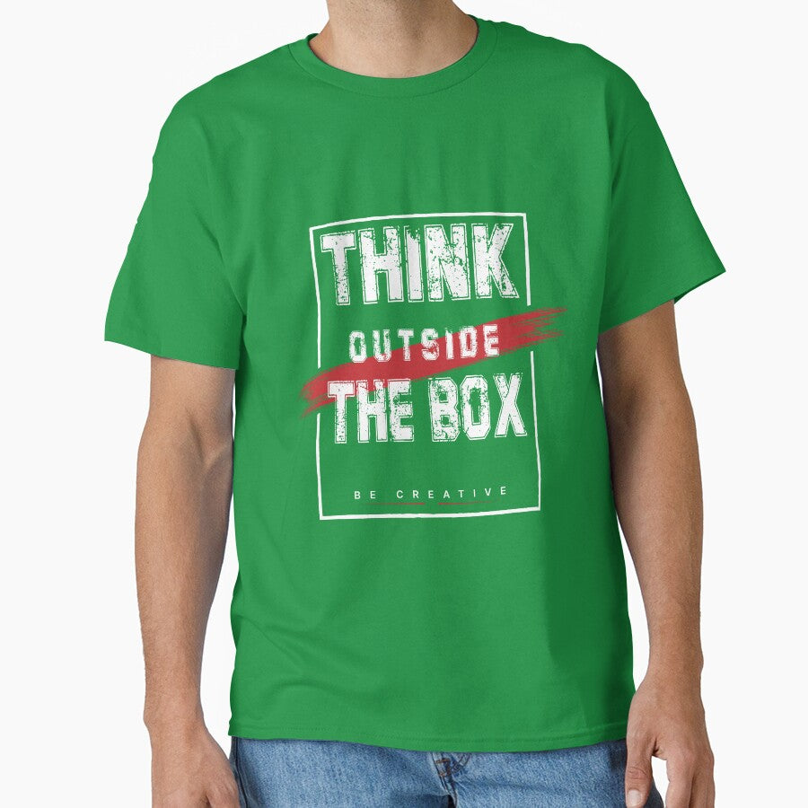 Think Outside The Box Be Creative Inspirational Typography by RIZU DESIGN