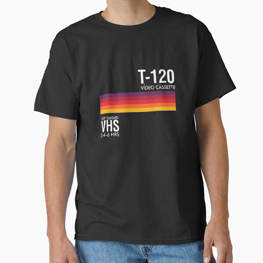 T-120 VHS Retro Vintage Tape Shirt by PowerSSales