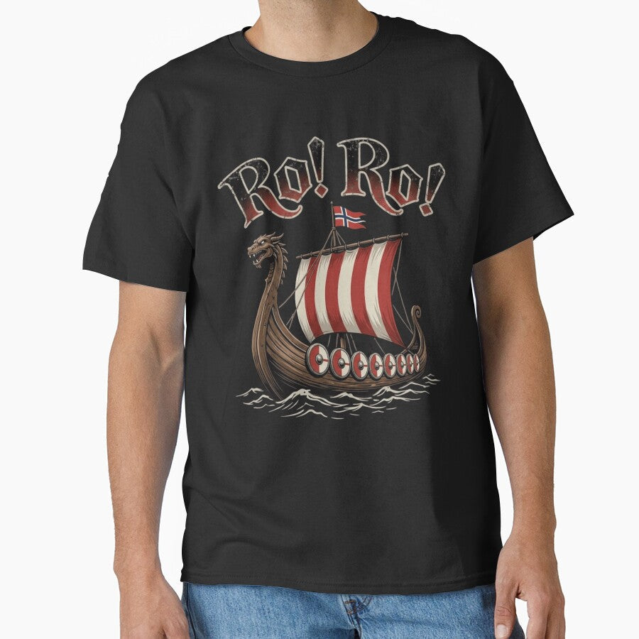 Ro Ro Norway Viking Ship - Norwegian Soccer Football Fan Supporter Chant by haitrieuic96 Unisex , , , Long Sleeve Tee