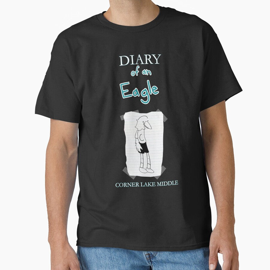Diary of An Eagle Yearbook Theme Shirt for Corner Lake Middle School in Orlando, FL Drawn by Leonardo Ortiz Current Student by Lreystudios