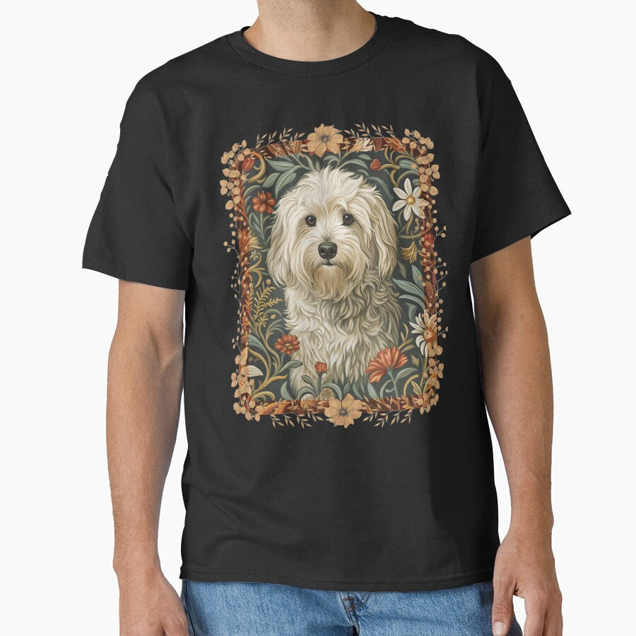 Cute White Shaggy Dog Havanese or Maltese by AntiqueImages