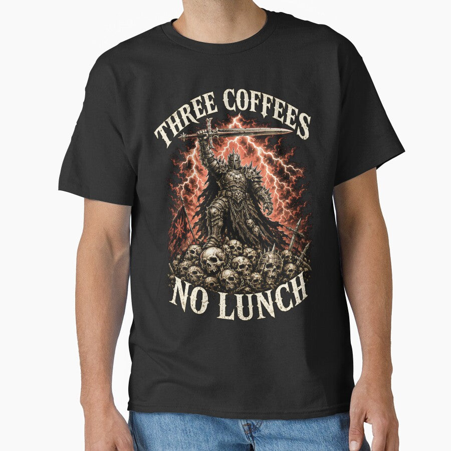 Three Coffees No Lunch Dark Fantasy Humor by Victor Shadehorn