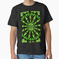 Green and Black tribal kaleidoscope pattern by jaynerushton
