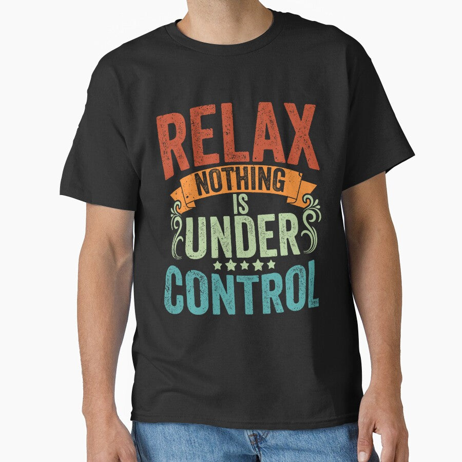 Vintage Nothing Is Under Control Meditation Yoga Enthusiasts by Nessshirts