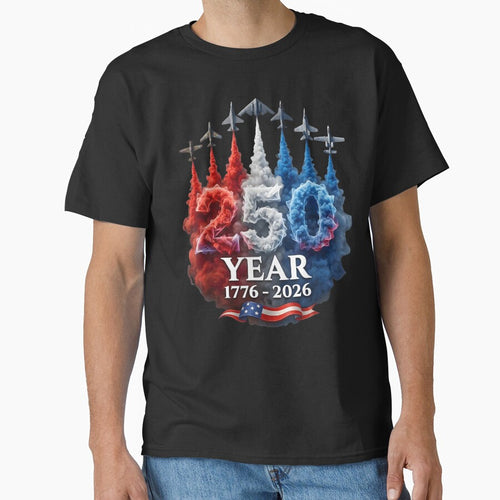 250 Years American 250Th Usa Patriotic 4Th Of July T Shirt by saohoa2584