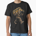Bigfoot Carrying School Bus Funny Sasquatch Back to School by OlakunleOloroz