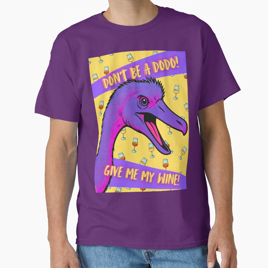 Give Me My Wine Funny Dodo Pop Art by InkyCorvid