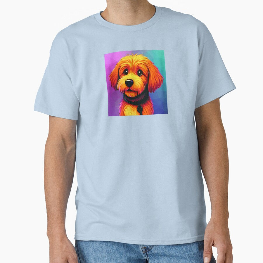 Colorful Doodle Pup - neon colors by Doodles Down South