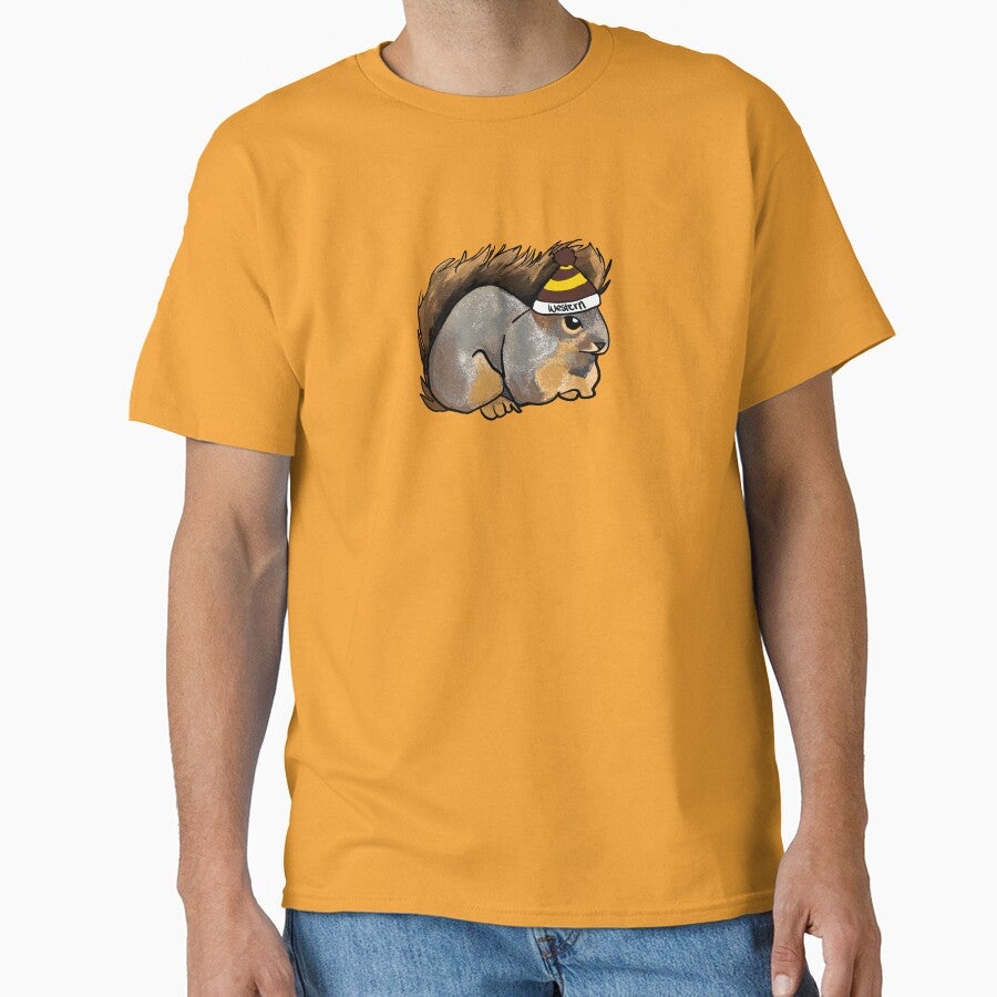 Squirrel in a Western Michigan University Hat by Chaotic-Koala