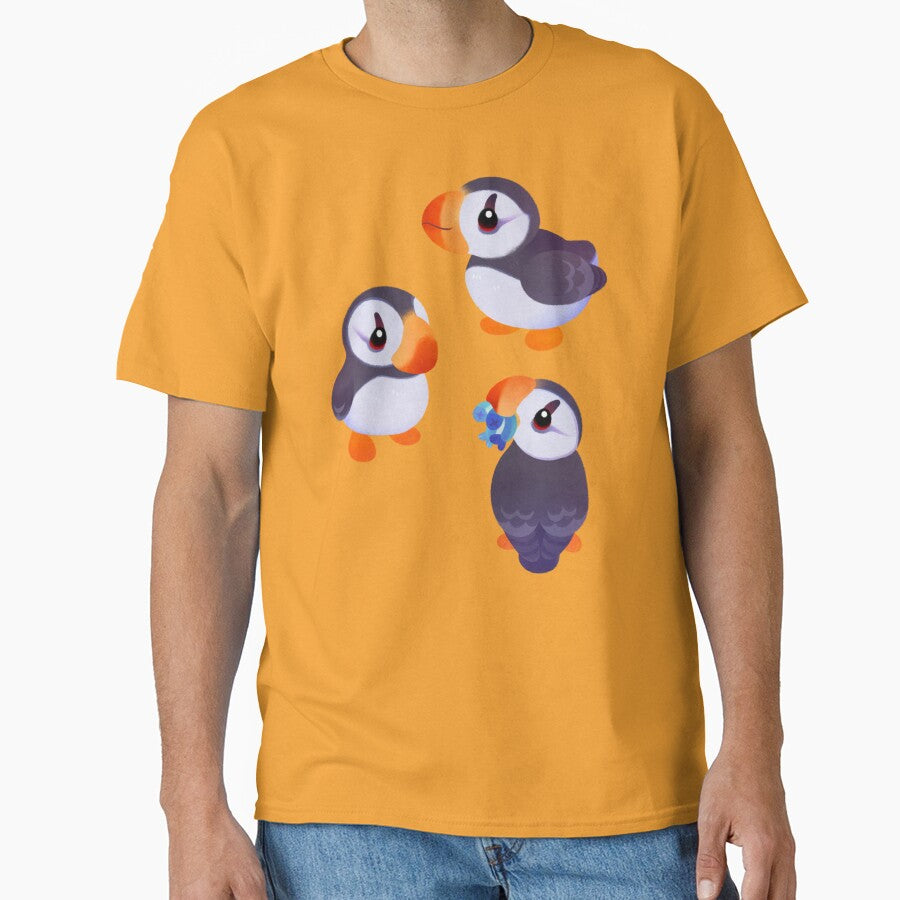 Happy puffin - yellow by pikaole