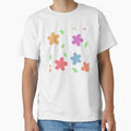 Funky Flowers - blue background by geedesignsstuff