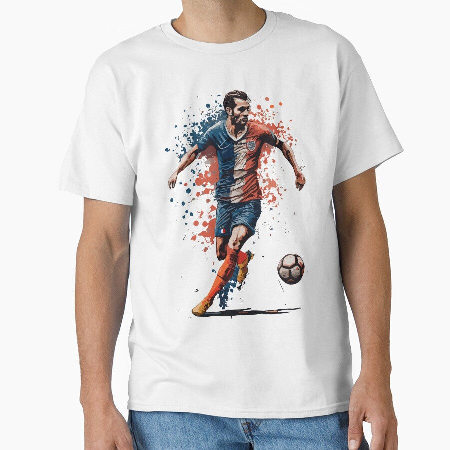 France Soccer Player by HandicraftArt Unisex , , , Long Sleeve Tee