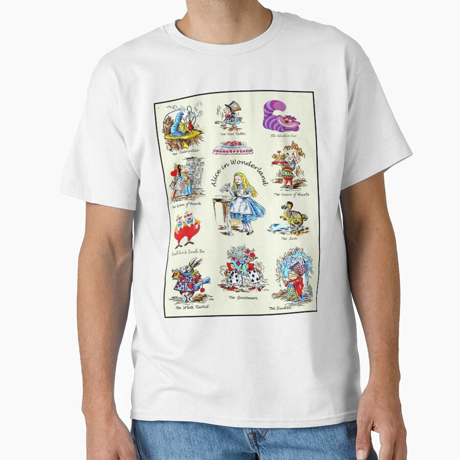 Alice in Wonderland : Vintage Character Collage Print by posterbobs