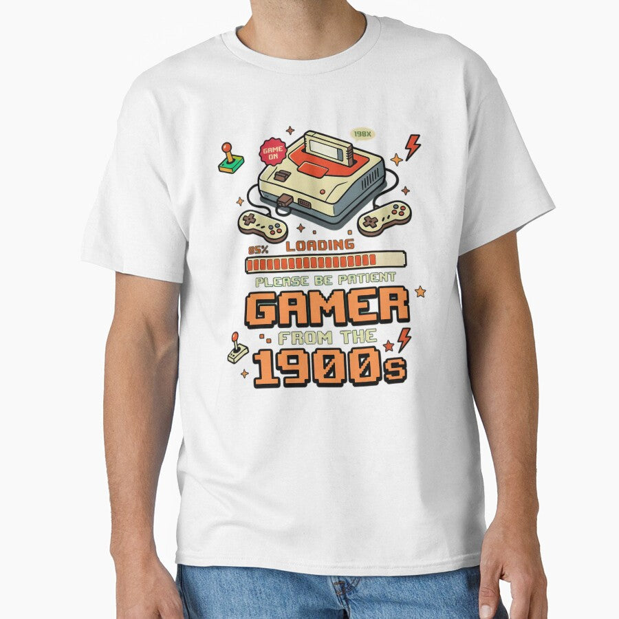 Loading Please Be Patient Gamer From The 1900s Retro Gaming Funny by YarsEingr