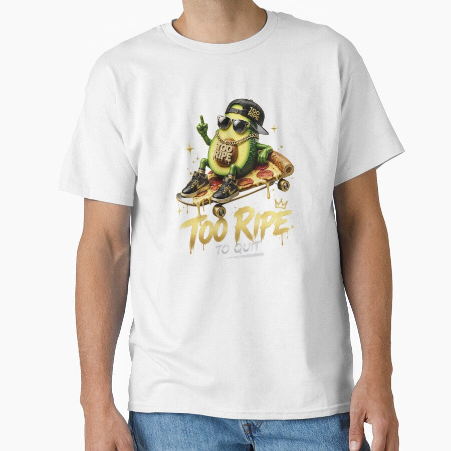Too Ripe Skateboard Avocado Design by ChamberlinSmith