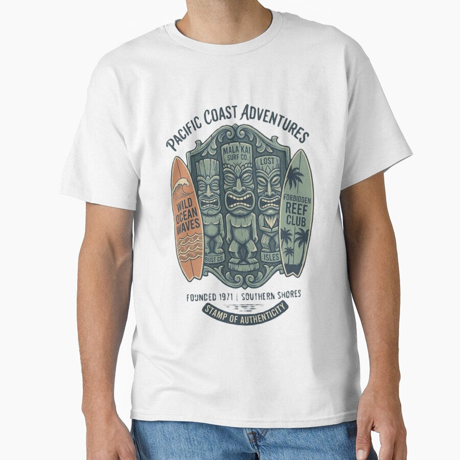 Pacific Coast Adventures - Vintage Tiki Surf Club 1971 by TelaMental