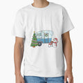 Merry Christmas Camping Campfire Tent Outdoor Camper by DSWShirts