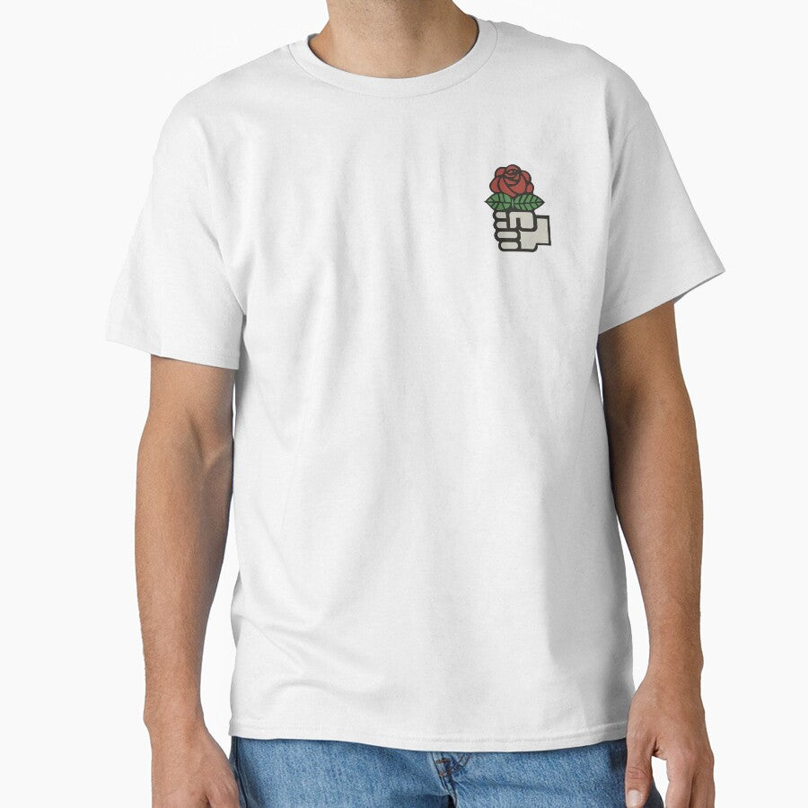 Socialist Rose Sticker by RadicalPrintsByCas