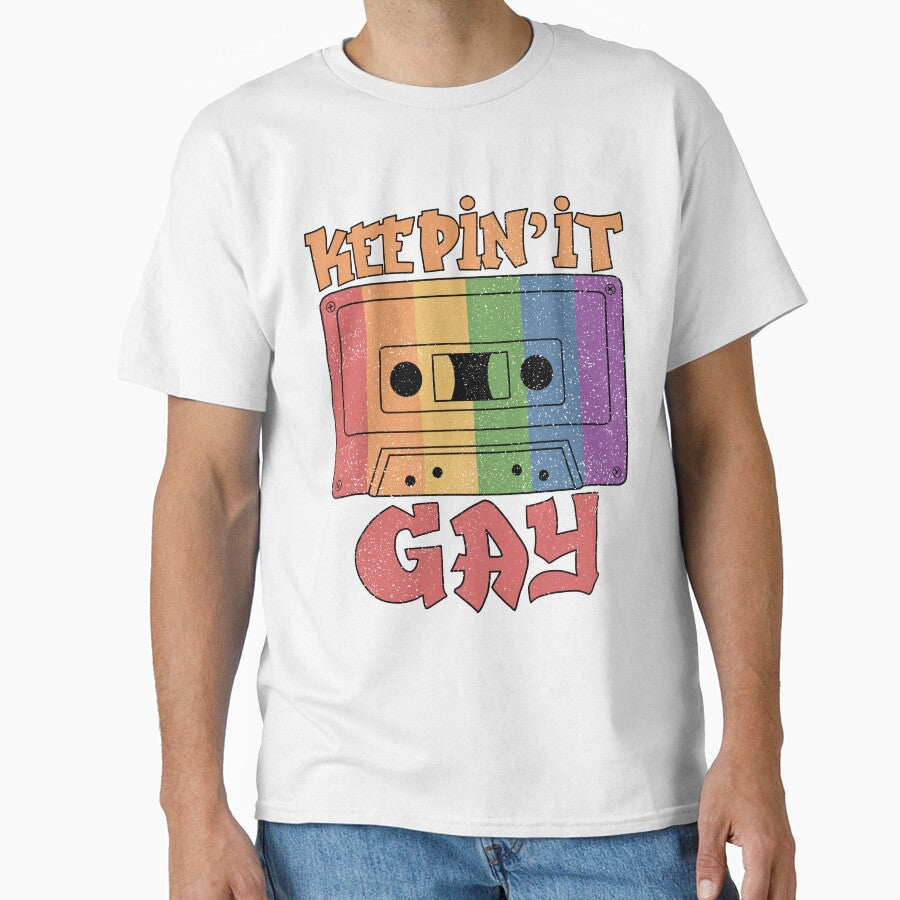 Retro 90s Hip Hop Gifts Men Women LGBT Gift Men Gay Pride by DSWShirts