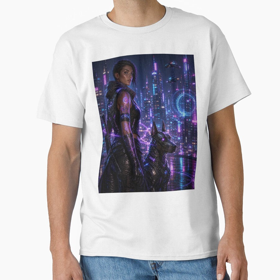 Neon Guardian: Cyberpunk Protector & AI Companion by Kimberly Palmer