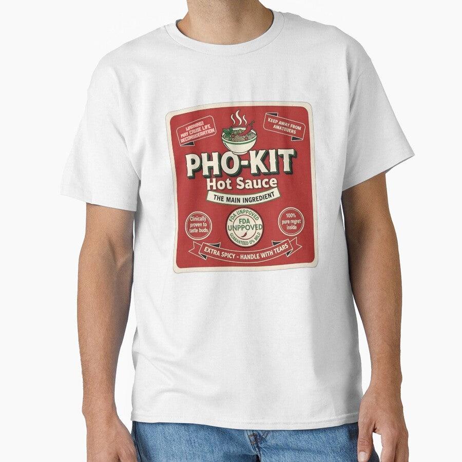 Pho-Kit Hot Sauce Label Extra Spicy by Oommen Studio