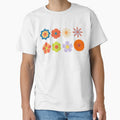 Vibrant 70s Style Colorful Flower Art by BMB-Arts