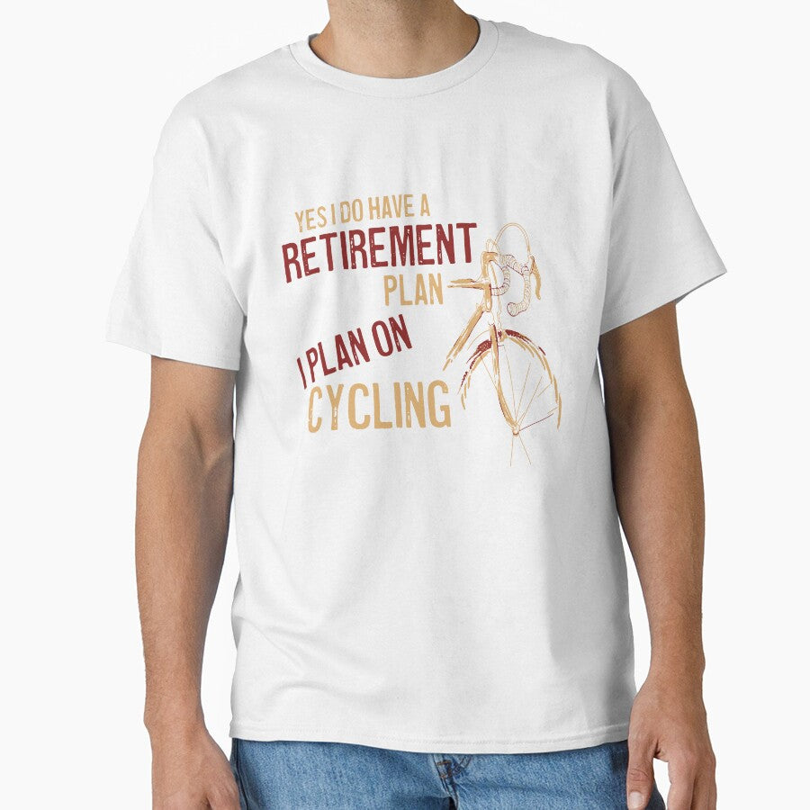 Vintage Cycling Retirement Plan Bicycle Cyclist by WhySoSerious⭐⭐⭐⭐⭐