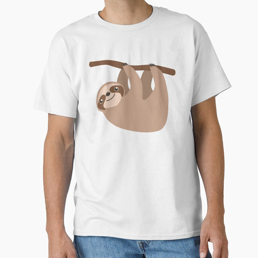 Cute Baby Cartoon Sloth Design by merchhost