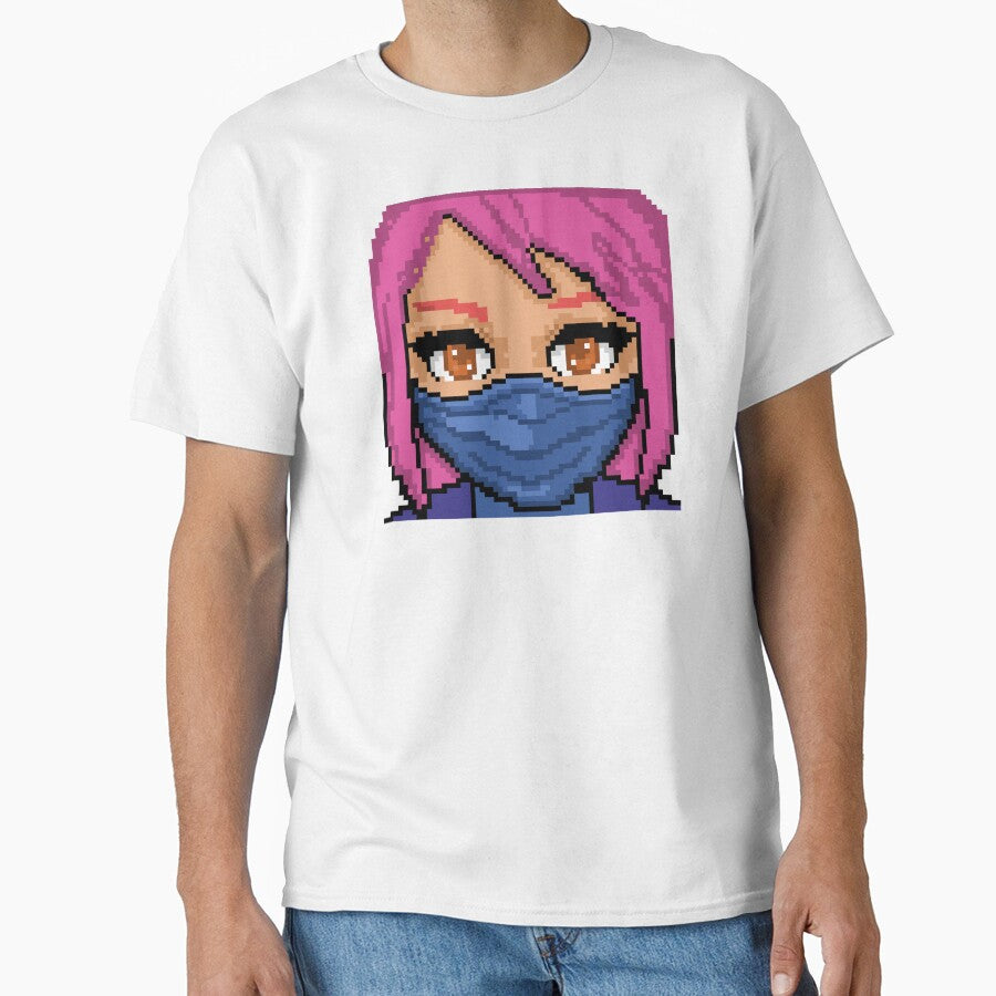 Cute Pixel Art Anime Ninja Girl by RetroRlx