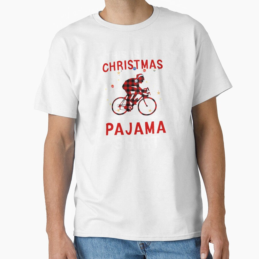 Cycling Christmas Pajama Shirt, Funny Cycling, Cyclist Quote by Aerial Addicts