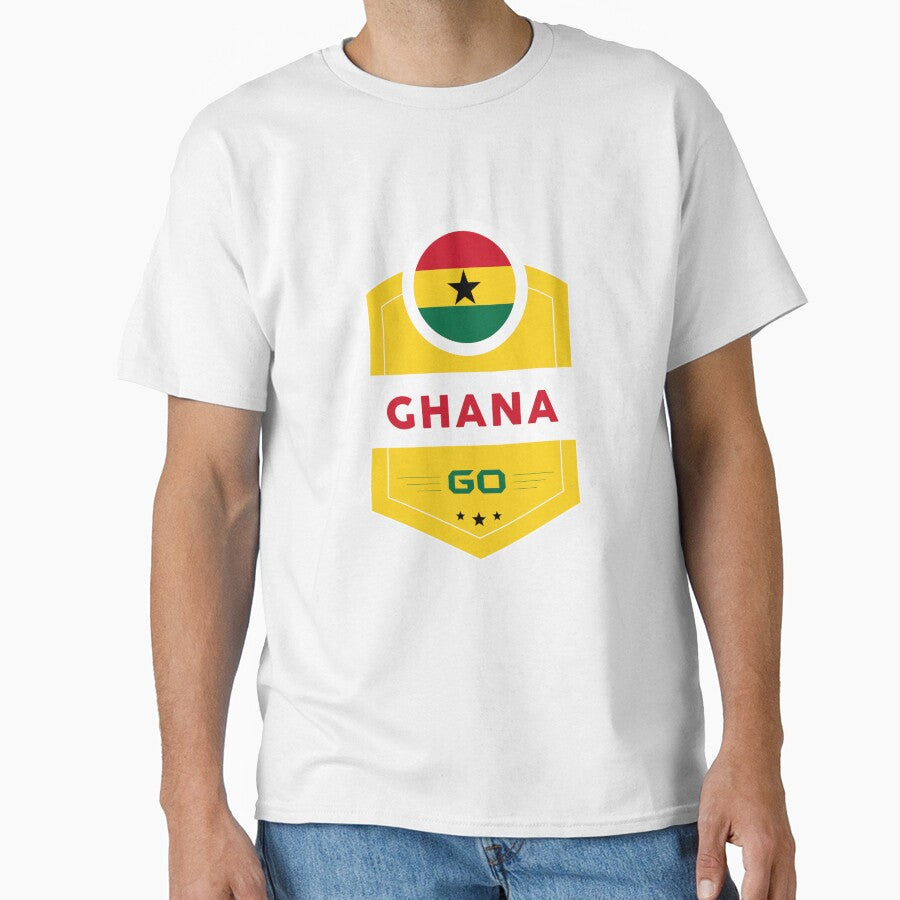 GHANA FLAG SHIELD by MarkMotta Unisex , , , Long Sleeve Tee
