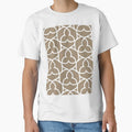 Brown and White Ornamental Shape Pattern 2 Pairs DE 2022 Trending Color Tuscan Mosaic DE6208 by ColorOfTheYears