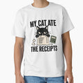 My Cat Ate The Receipts - Minimalist Accounting Cat Humor by Sursatt