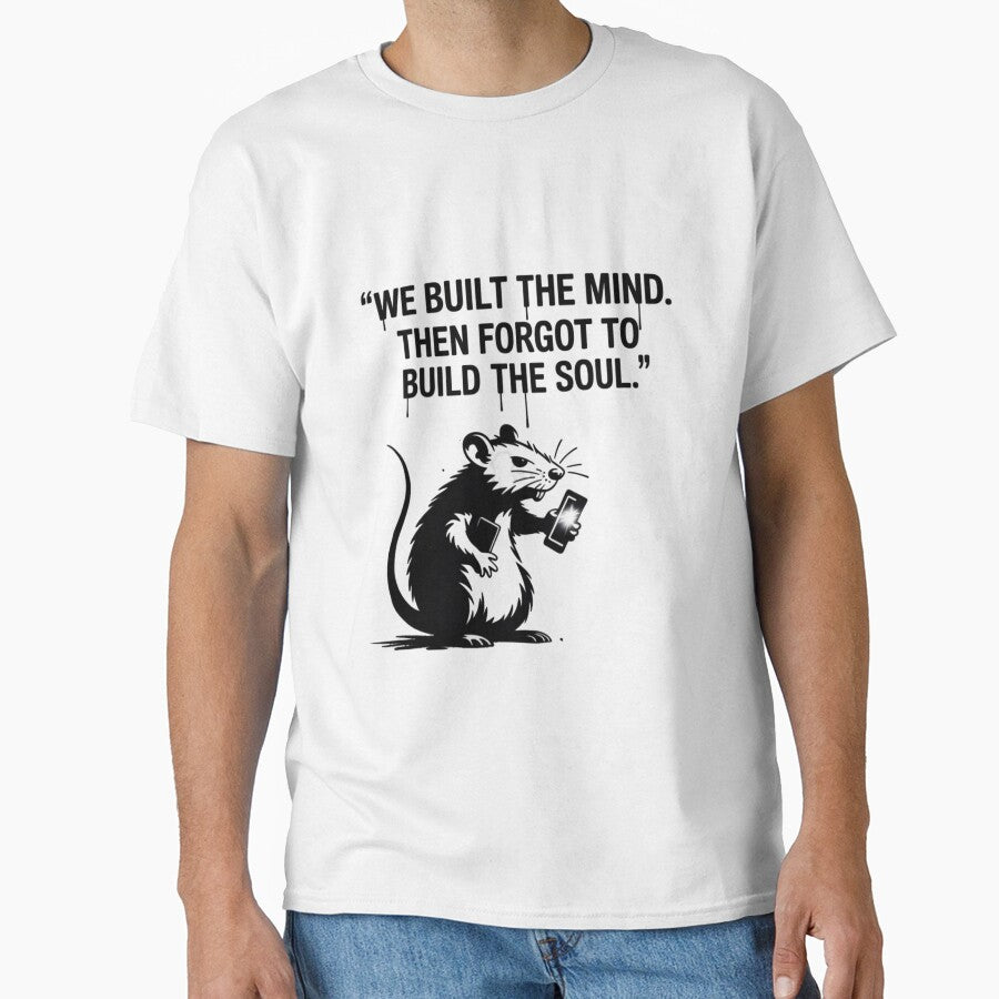 Banksy Rat - We built the mind. Then forgot to build the soul. by 123ks