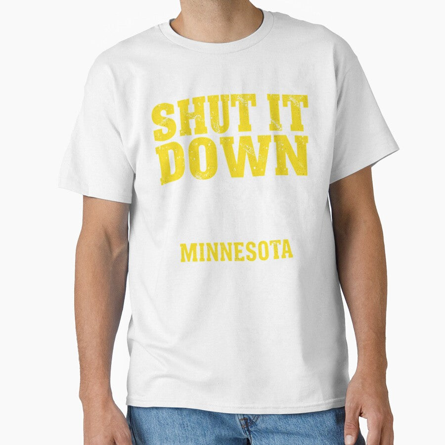 Shut It Down – Bold Typography Statement Art by Sparkofart07