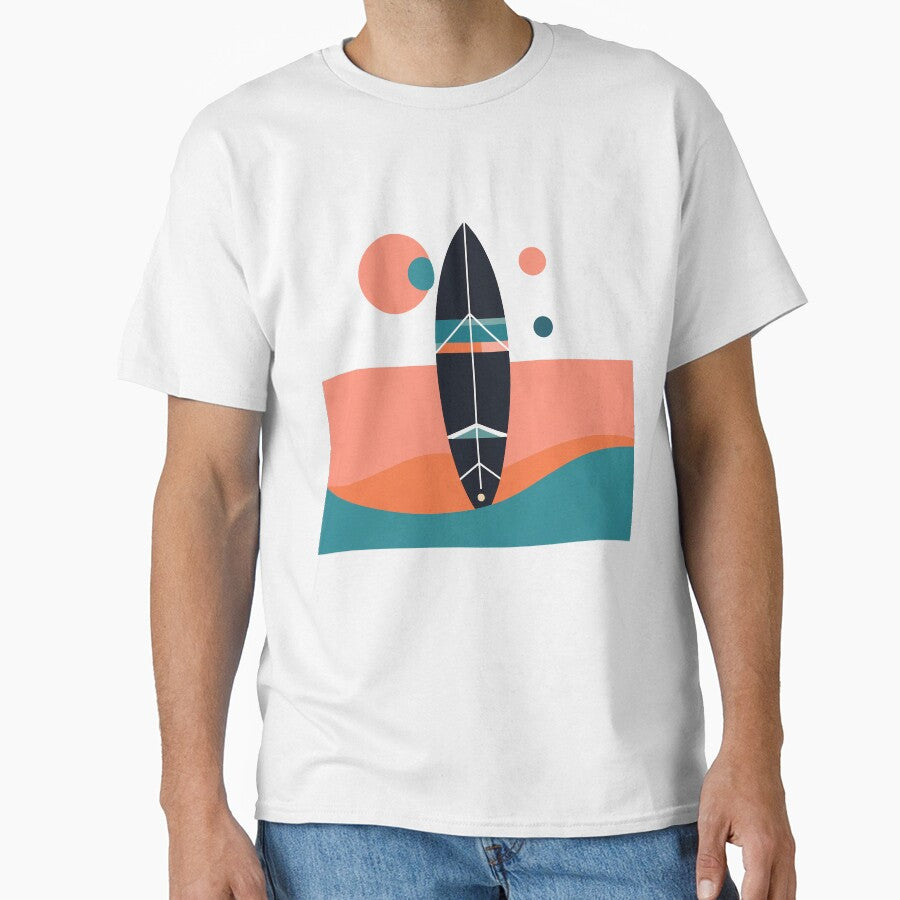 Paddle Board Minimal Art by OzzFrequency