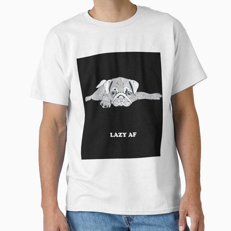 Lazy AF Pug by Flower Magic