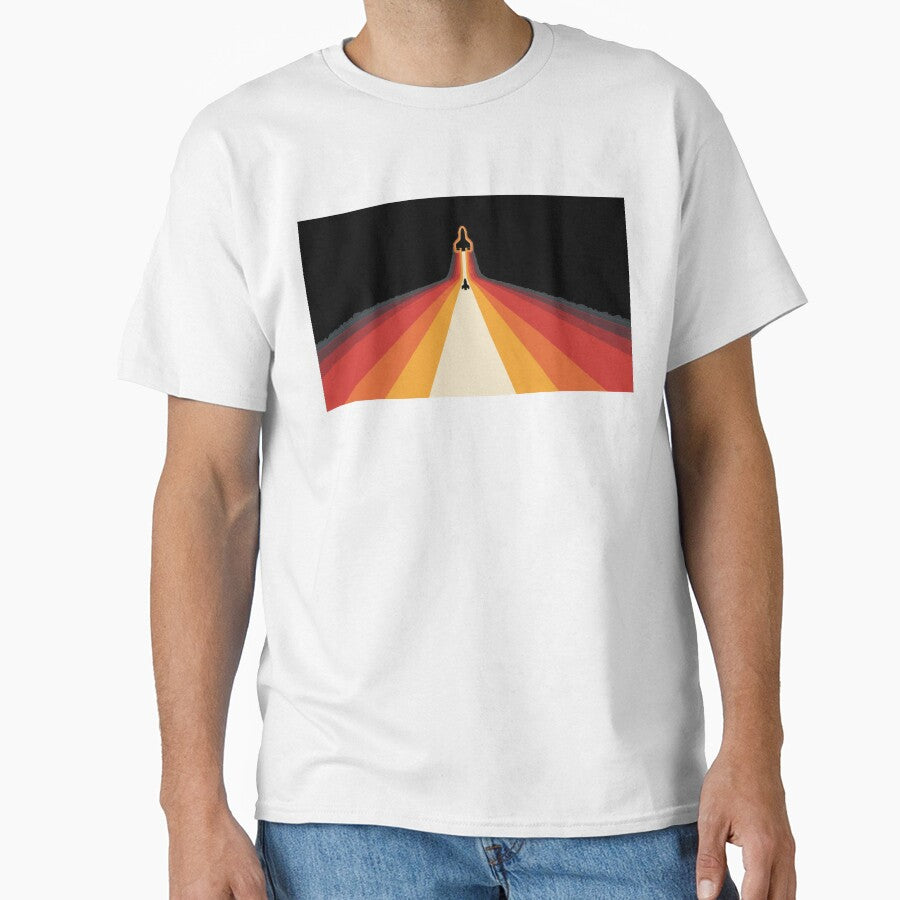 Rocket launch in vibrant colors by anytka
