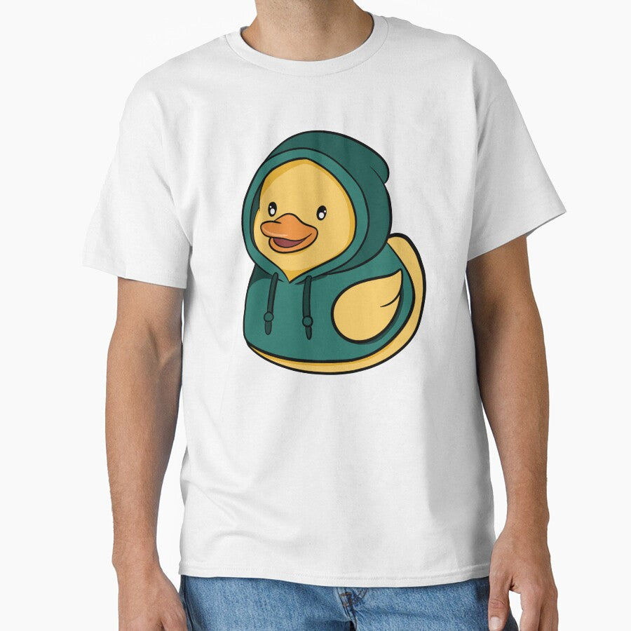 Chill Kawaii Duck in Dark Green - Streetwear Style Duckie by LYAN-STORE Unisex , , , Long Sleeve Tee