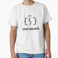 Code Breaker Debugging Meme – Minimal Dev Humor Line Art by techy-rrr