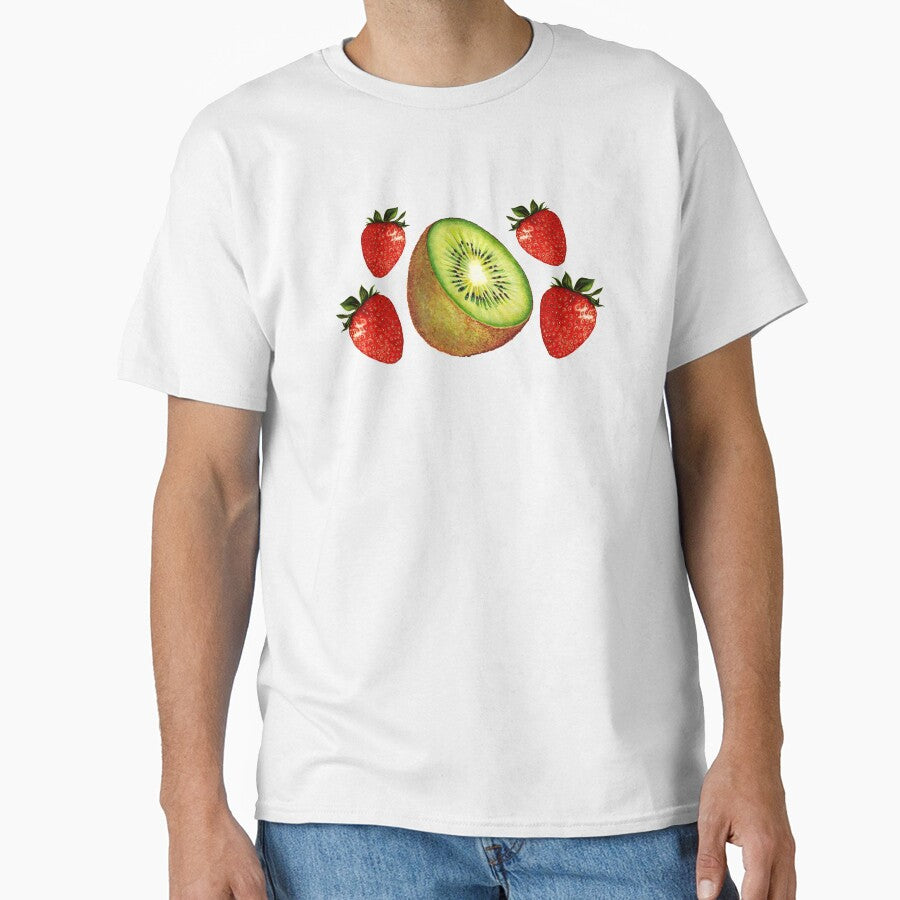 Strawberry Kiwi Pattern - Green by Kelly  Gilleran
