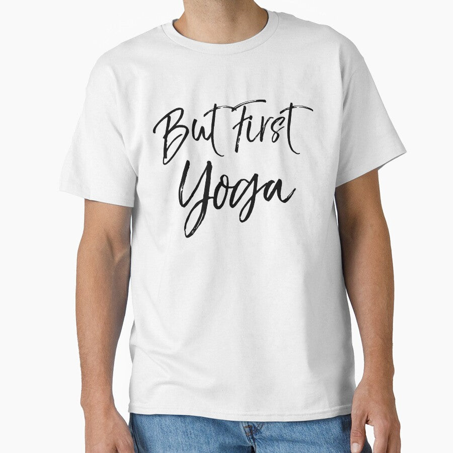 But First Yoga Cute Yoga Quote by TNDesignStudio