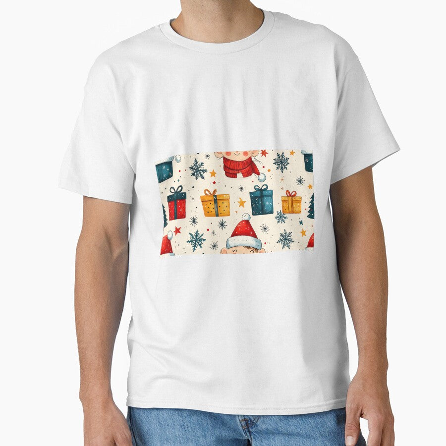 Cute Kids Christmas Gifts Seamless Pattern by yara.lahdo