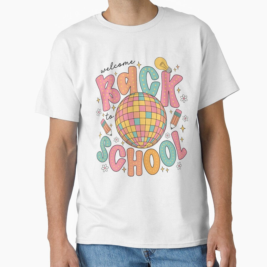 Groovy Disco Ball Back to School Kids Teacher by KroghDs