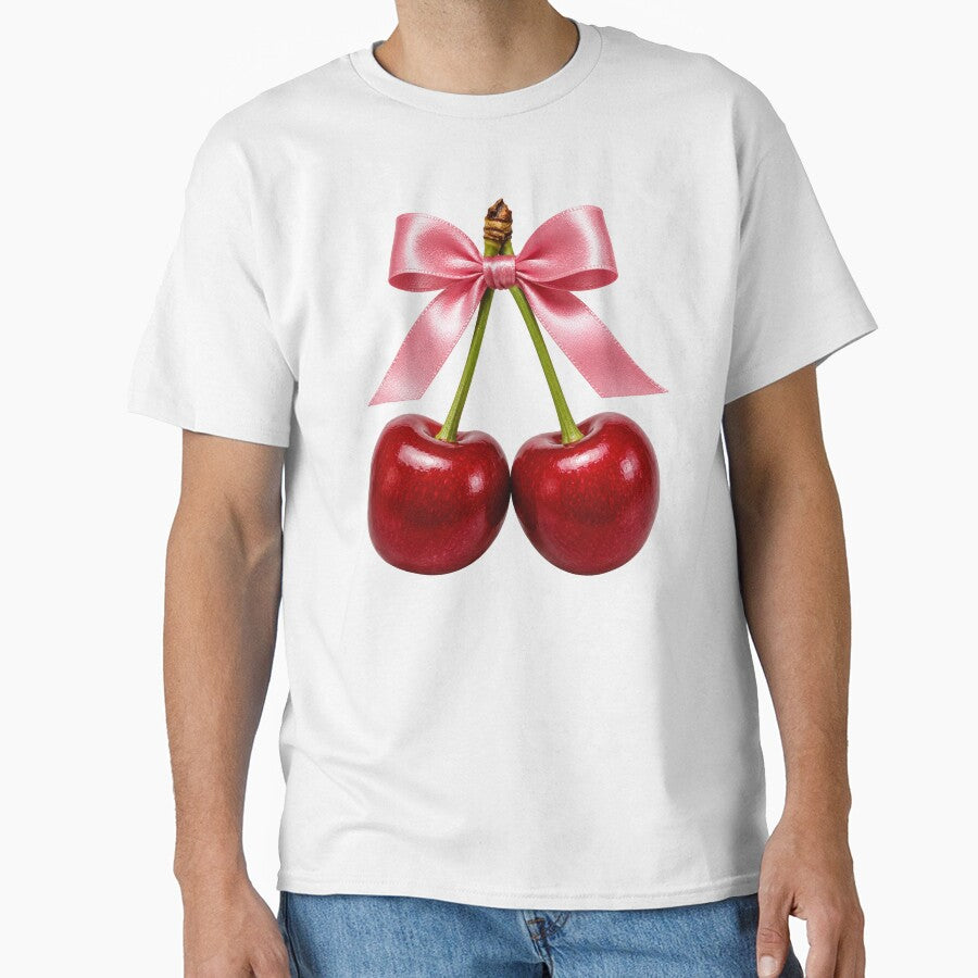 Cherries with Pink Bow by Giddy Bear Gifts