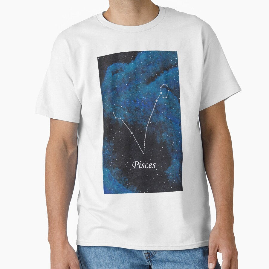 Pisces Zodiac Sign Space Painting by CoryellArt