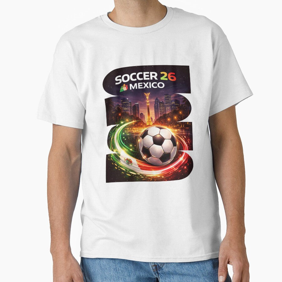 Mexico Soccer 2026 Shirt, Soccer 26 Mexico Fan Tee, Mexico Football Graphic by MK-Charlie Unisex , , , Long Sleeve Tee